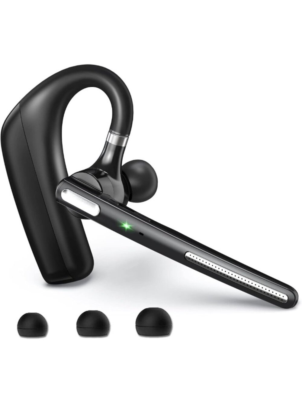 Wireless Bluetooth Headset V5.4, Noise Cancelling Earpiece, 110H Talk Time